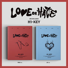 Load image into Gallery viewer, H1-KEY 3rd Mini Album 'LOVE or HATE'