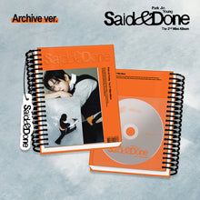 Load image into Gallery viewer, Park Jinyoung (GOT7) 2nd Mini Album 'Said & Done' (Archive Ver.)