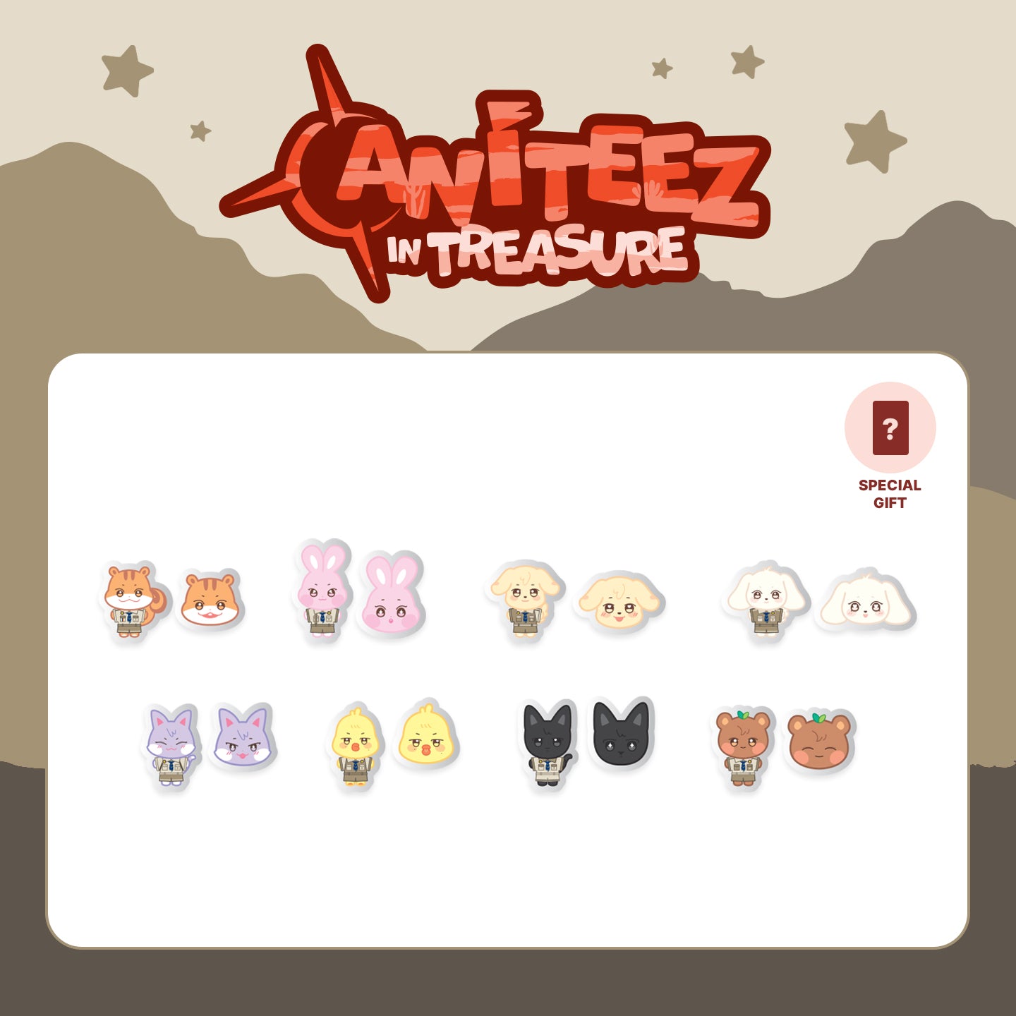 PREORDER] ATEEZ x ANITEEZ 'ANITEEZ IN TREASURE' Official MD