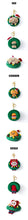 Load image into Gallery viewer, SEVENTEEN 'HOLIDAY with MINITEEN' Official MD - Ornament Keyring