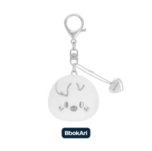 Load image into Gallery viewer, Stray Kids World Tour 'dominATE : celebrATE' Official MD - SKZOO Face Keyring (Silver Ver.)