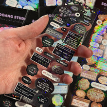 Load image into Gallery viewer, Sooang Sticker - English Speech Bubble