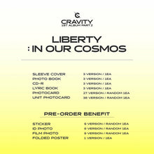 Load image into Gallery viewer, CRAVITY - 1st Full Album Part.2 'LIBERTY : IN OUR COSMOS'
