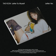 Load image into Gallery viewer, TAEYEON 6th Mini Album 'Letter To Myself' (Letter Ver.)