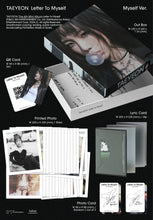 Load image into Gallery viewer, TAEYEON 6th Mini Album 'Letter To Myself' (Myself Ver.)