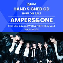 Load image into Gallery viewer, AMPERS&ONE 2nd Mini Album 'WILD&FREE' (Kick Ver.) - Mwave Signed by All Members