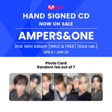 Load image into Gallery viewer, AMPERS&ONE 2nd Mini Album 'WILD&FREE' (Kick Ver.) - Mwave Signed by All Members