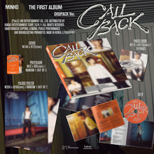 Load image into Gallery viewer, MINHO The 1st Album 'CALL BACK' (Digipack Ver.)
