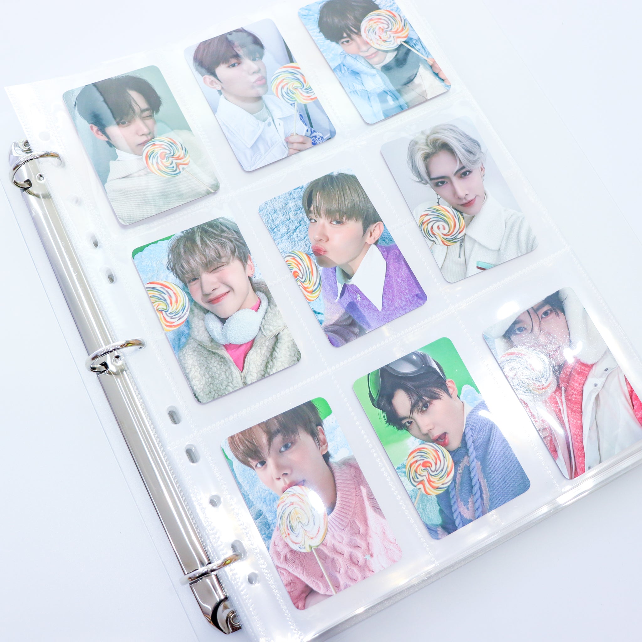 photo card binder A4 4-Ring Photocard Binder Refill (Single Side)