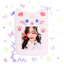 Load image into Gallery viewer, Fluffy Animal Photocard Holder Keyring