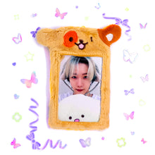 Load image into Gallery viewer, Fluffy Animal Photocard Holder Keyring