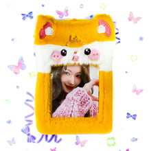 Load image into Gallery viewer, Fluffy Animal Photocard Holder Keyring