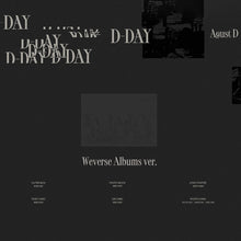 Load image into Gallery viewer, Agust D (BTS Suga) 1st Solo Album 'D-DAY' (Weverse Albums ver.)