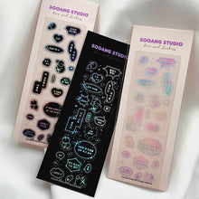 Load image into Gallery viewer, Sooang Sticker - Holographic Speech Bubble