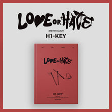 Load image into Gallery viewer, H1-KEY 3rd Mini Album 'LOVE or HATE'