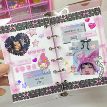 Load image into Gallery viewer, Shocking Pink Rose Washi Tape - Pearl Ribbon