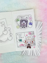 Load image into Gallery viewer, Shocking Pink Rose Sticker - Romance Manga Material (Mojoji Pack / Sticker Set)