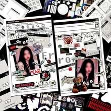 Load image into Gallery viewer, Shocking Pink Rose Sticker - Error Message Pack (Sticker Set)