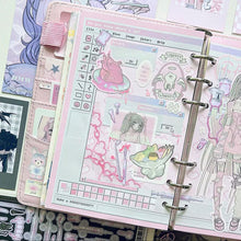 Load image into Gallery viewer, Shocking Pink Rose Sticker - Error Message Pack (Sticker Set)