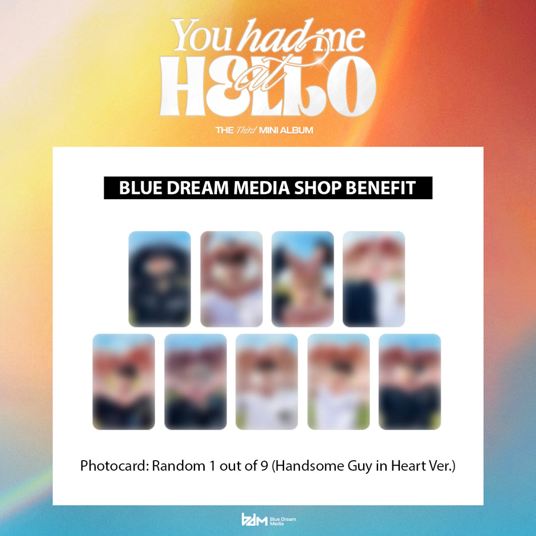 ZEROBASEONE 3rd Mini Album 'You had me at HELLO' (Digipack Ver.) + Blue Dream Media Benefit