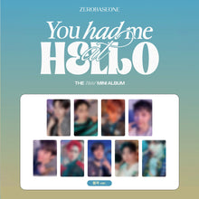 Load image into Gallery viewer, ZEROBASEONE 3rd Mini Album &#39;You had me at HELLO&#39; (Digipack Ver.) + Everline Benefit
