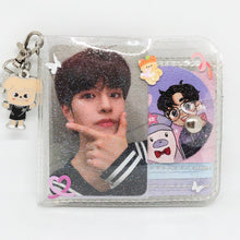 Load image into Gallery viewer, Clear Glitter Wallet