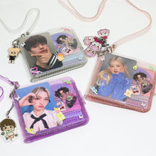 Load image into Gallery viewer, Clear Glitter Wallet