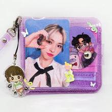 Load image into Gallery viewer, Clear Glitter Wallet