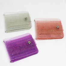 Load image into Gallery viewer, Clear Glitter Wallet