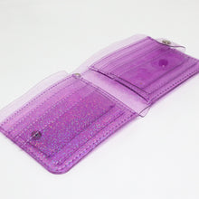 Load image into Gallery viewer, Clear Glitter Wallet
