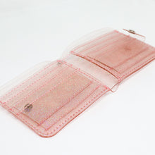 Load image into Gallery viewer, Clear Glitter Wallet