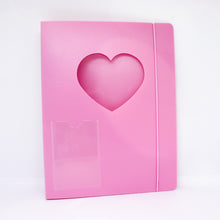 Load image into Gallery viewer, A5 Solid Heart 6-Ring Photocard Binder