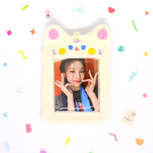 Load image into Gallery viewer, Fluffy Animal Photocard Holder Keyring