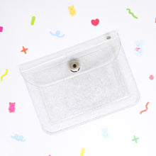 Load image into Gallery viewer, Clear Glitter Card Holder