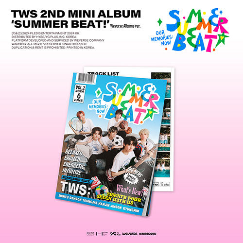 TWS 2nd Mini Album 'SUMMER BEAT!' (Weverse Albums Ver.)