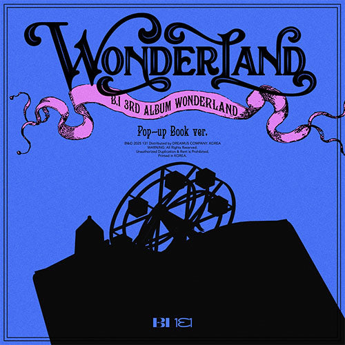 [PREORDER] B.I 3rd Full Album 'WONDERLAND' (Pop-up book Ver.)