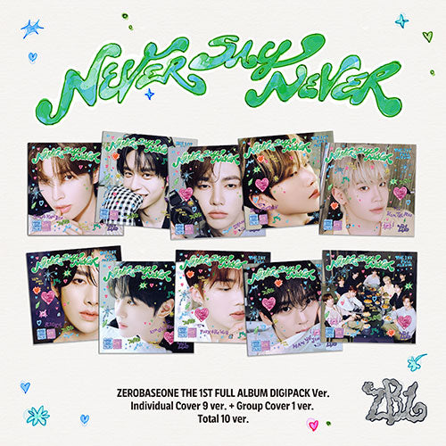 ZEROBASEONE 1st Full Album 'NEVER SAY NEVER' (Digipack Ver.)