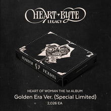 Load image into Gallery viewer, [PREORDER] HEART OF WOMAN The 1st Album 'Heart Byte : LEGACY' (Golden Era Ver./ Special Limited)
