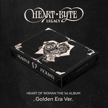 Load image into Gallery viewer, [PREORDER] HEART OF WOMAN The 1st Album 'Heart Byte : LEGACY' (Golden Era Ver.)
