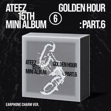 Load image into Gallery viewer, ATEEZ 15th Mini Album 'GOLDEN HOUR : Part.6' (EARPHONE CHARM Ver.)
