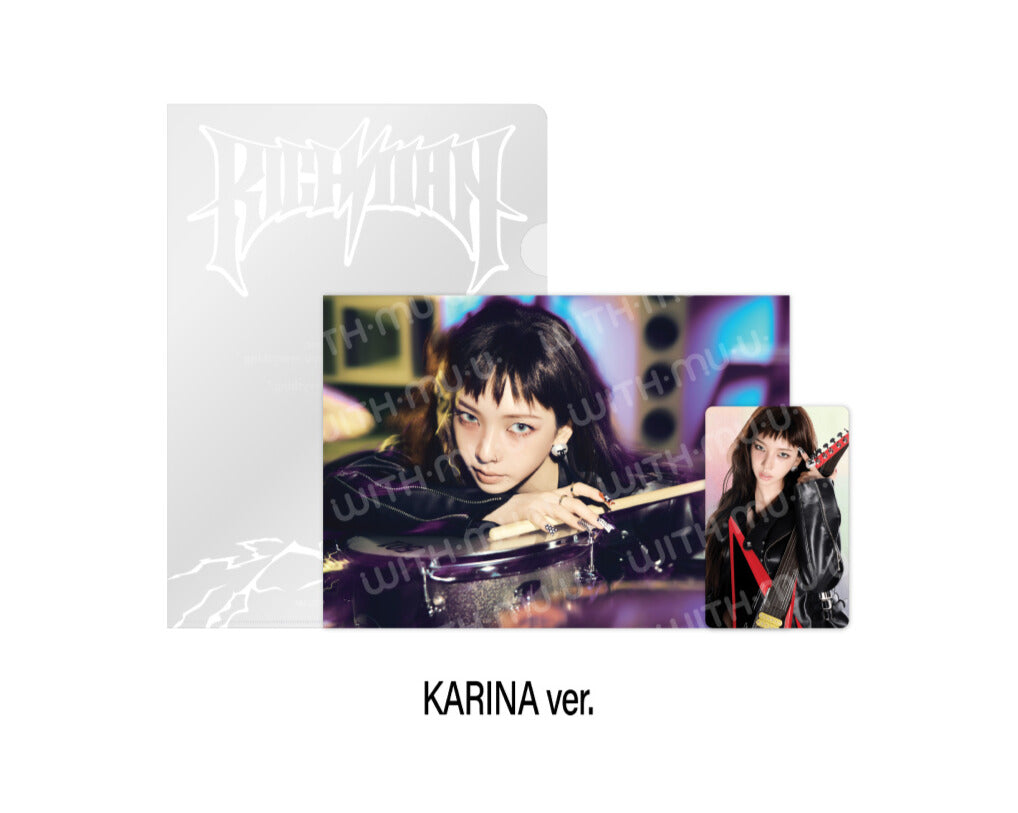 [PREORDER] aespa WEEK 'Rich Man' Official MD - Postcard & Hologram Photocard Set