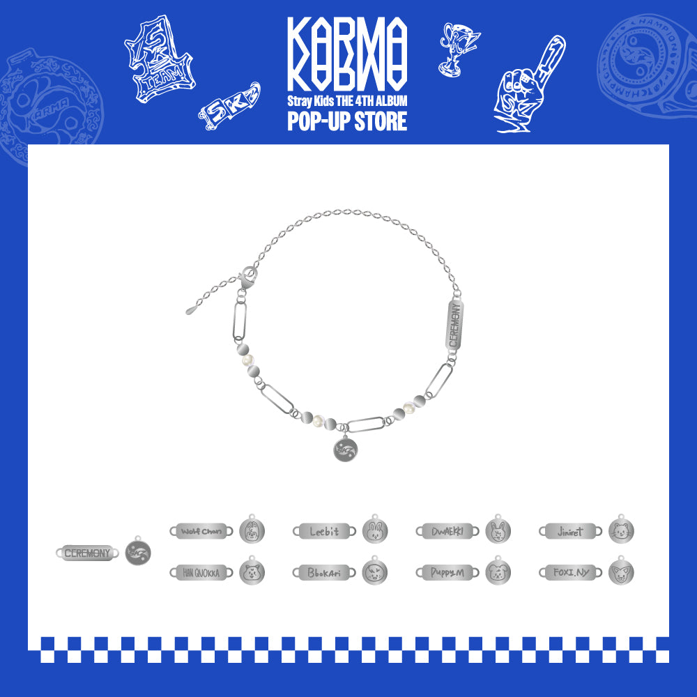 [PREORDER] Stray Kids 'KARMA' POPUP STORE Official MD  - SKZOO Ceremony Necklace