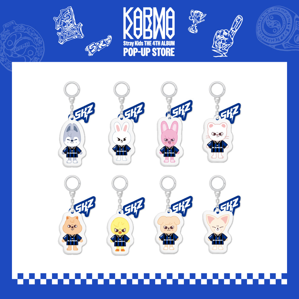 [PREORDER] Stray Kids 'KARMA' POPUP STORE Official MD  - SKZOO Yin Yang Keyring