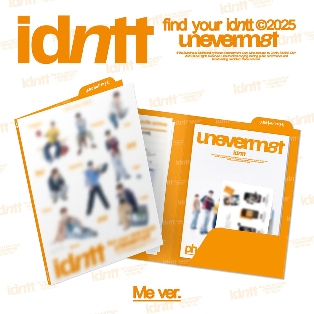 idntt 1st Debut Album 'unevermet'
