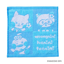 Load image into Gallery viewer, ZEROBASEONE Official Zeroni Lottery MD 'Indigo Flower Pop' - Denim-Style Hand Towel
