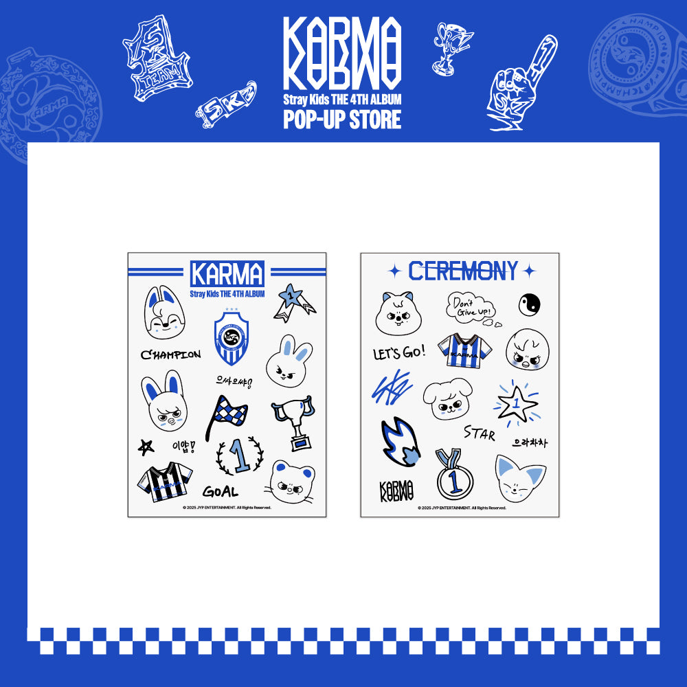 [PREORDER] Stray Kids 'KARMA' POPUP STORE Official MD  - Tattoo Sticker