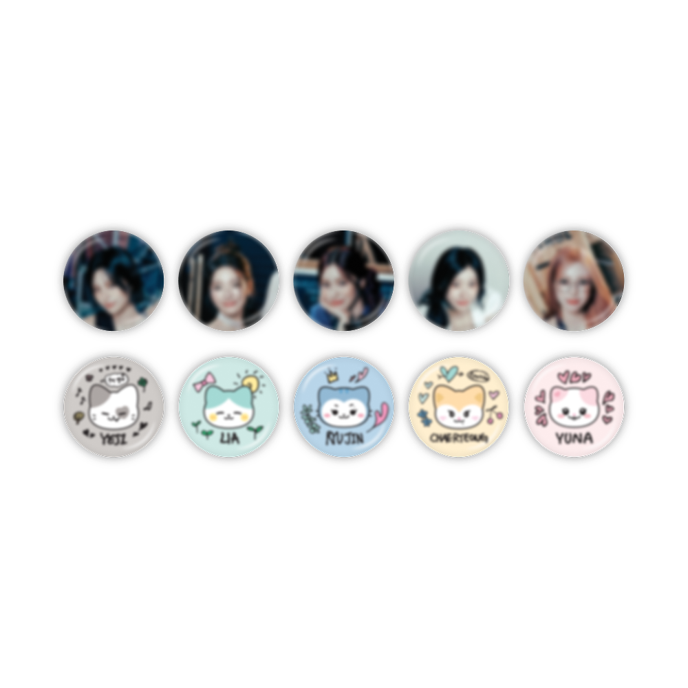 [PREORDER] ITZY x TWINZY POP-UP STORE 'ON AIR' OFFICIAL MD - Trading Can Badge