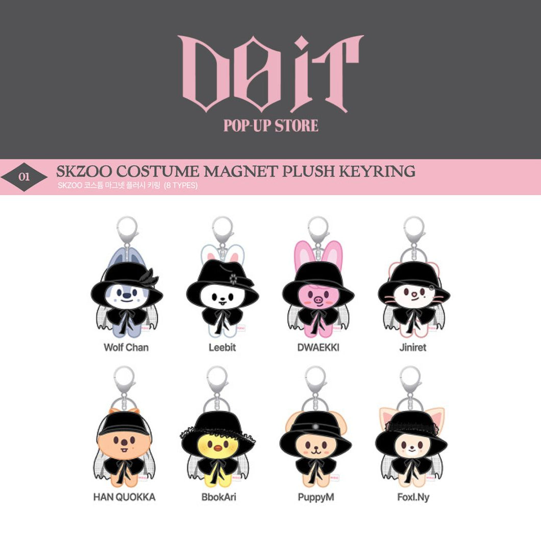 [PREORDER] Stray Kids 'DO IT' POP-UP STORE Official MD - SKZOO Costume Magnet Plush Keyring