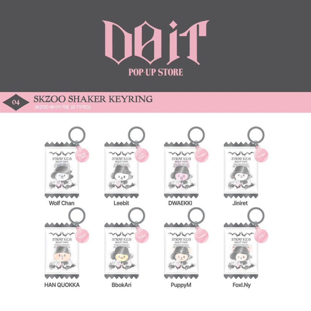 [PREORDER] Stray Kids 'DO IT' POP-UP STORE Official MD - SKZOO Shaker Keyring