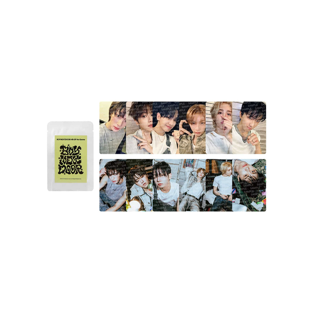 BOYNEXTDOOR 4TH EP 'NO GENRE' POP-UP STORE MD - Random Trading Card Set